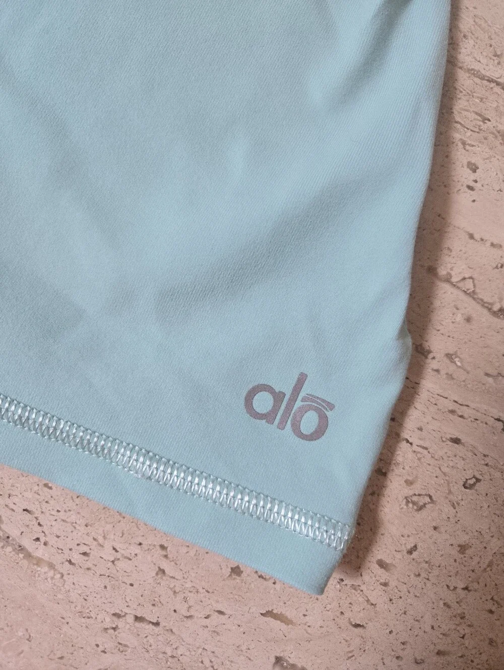 ALO Yoga Light Aqua Racerback Workout Tank Top